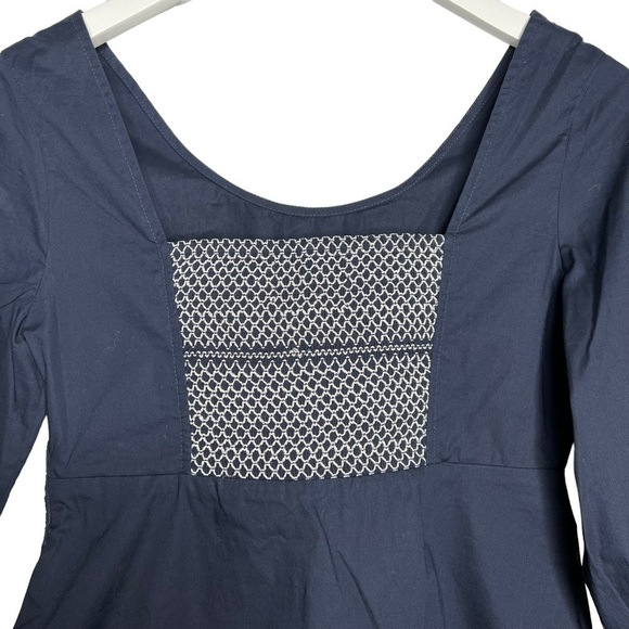 Tanya Taylor Nora Top Navy Size 0 NEW - Picture 4 of 10